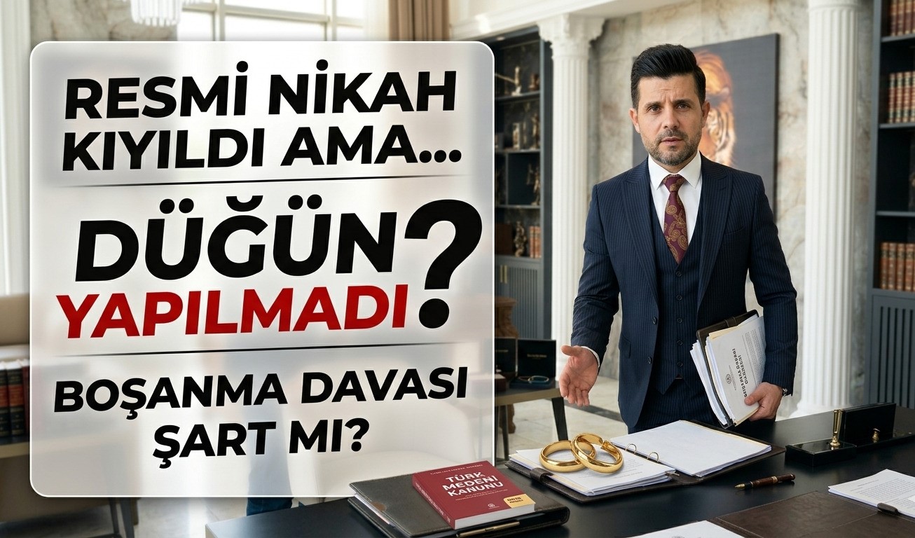 Resmi Nikah Kiyildi Ancak Dugun Yapilmadi Bosanma Davasi Acilmali mi